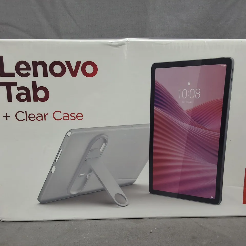 SEALED LENOVO TAB+ CLEAR CASE IN LUNA GREY - TB311XU