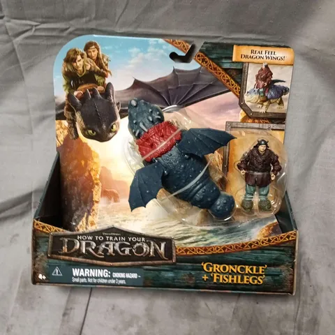 HOW TO TRAIN YOUR DRAGON GRONCKLE & FISHLEGS ACTION FIGURE SET – BOXED