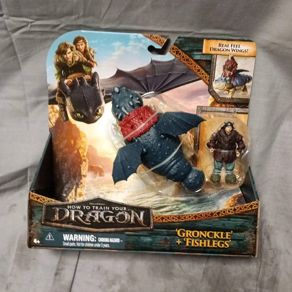 HOW TO TRAIN YOUR DRAGON GRONCKLE & FISHLEGS ACTION FIGURE SET – BOXED