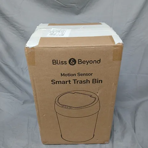 BOXED BLISS & BEYOND MOTION SENSOR SMART TRASH BIN