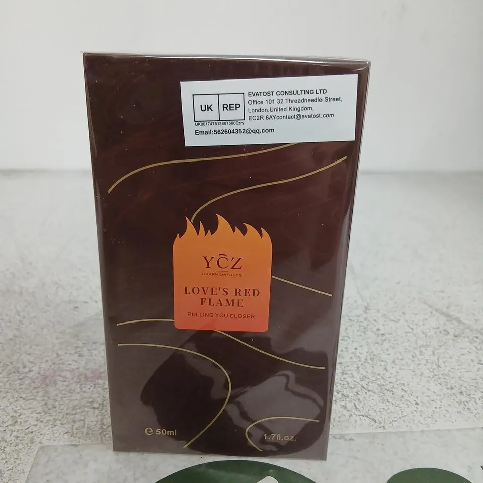 BOXED AND SEALED YCZ LOVE'S RED FLAME 50ML