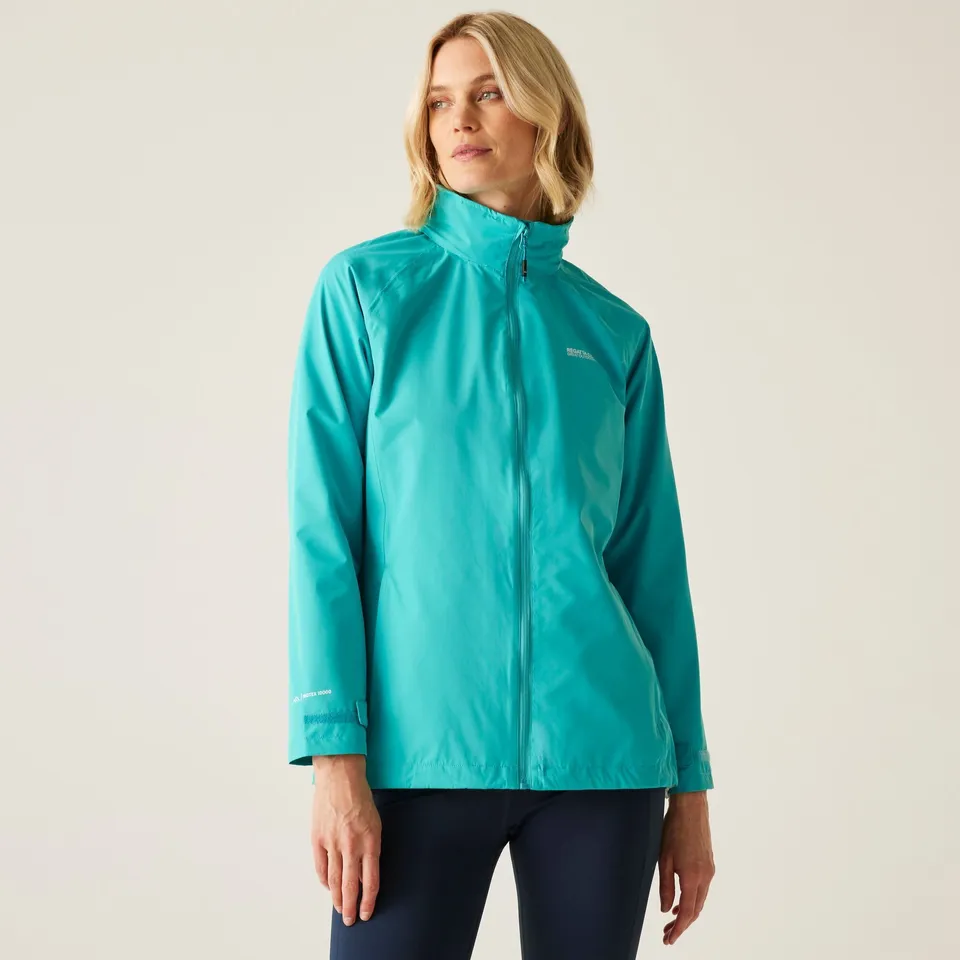 BRAND NEW REGATTA WOMEN'S DAYSHA II WATERPROOF JACKET IN TURQUOISE - 20