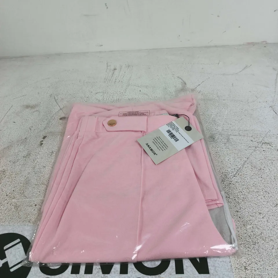 ANAMOR SCUBA CREPE TROUSER WITH SIDE LOCK GOLD BUTTON DETAILS 27 LEG UK 12 TAGGED
