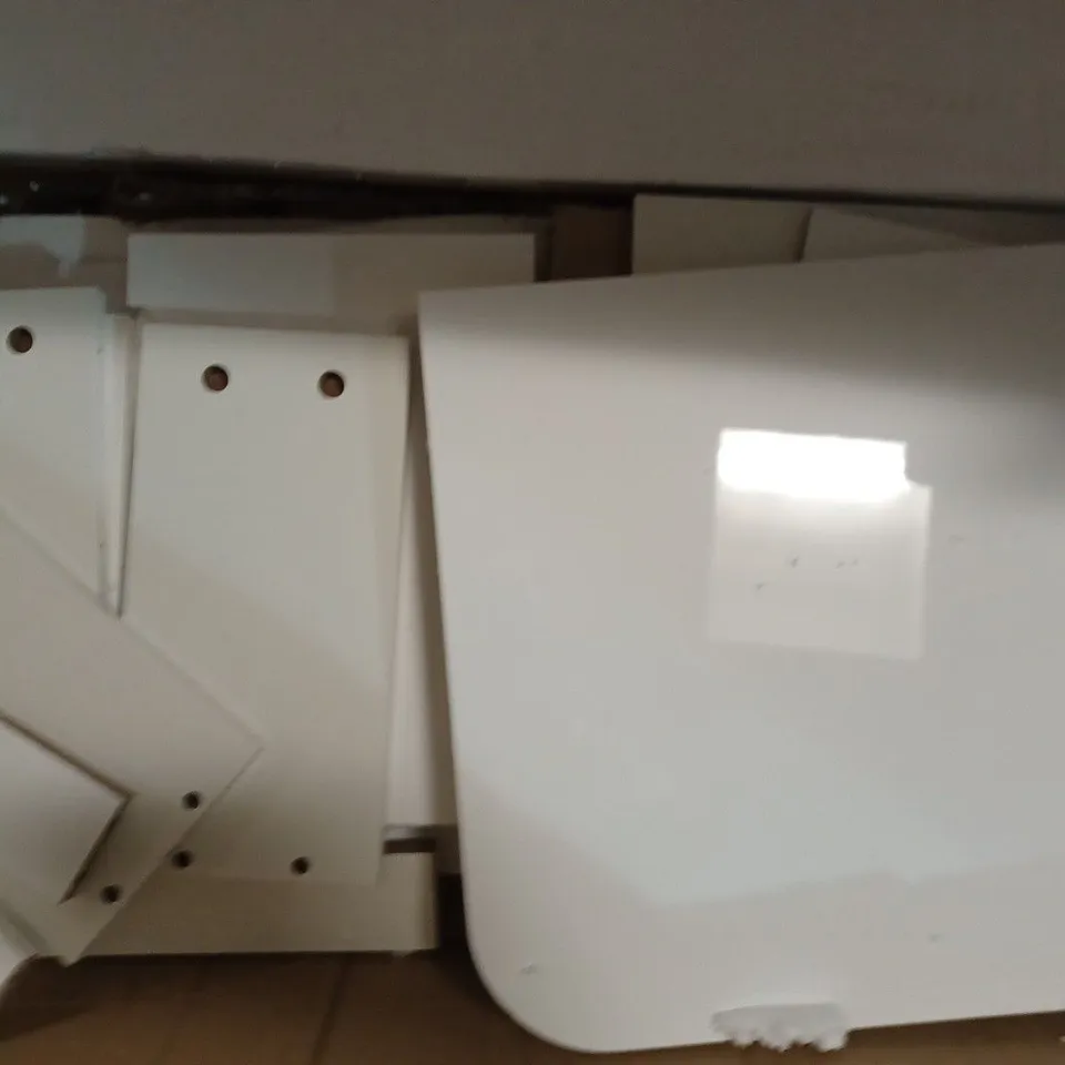 GLEAM GLOSS 2 DRAWER BEDSIDE CHEST IN WHITE - COLLECTION ONLY RRP £99