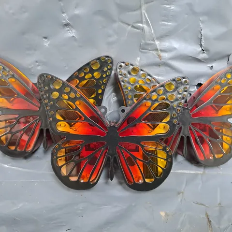 GARDEN REFLECTIONS SET OF 4 BUTTERFLY GROUND STAKE LIGHTS