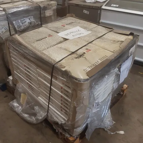 PALLET CONTAINING APPROXIMATELY 50 BOXES OF 16PCS BRAND NEW ELETILE UK PINK ASTRAL VINYL FLOORING