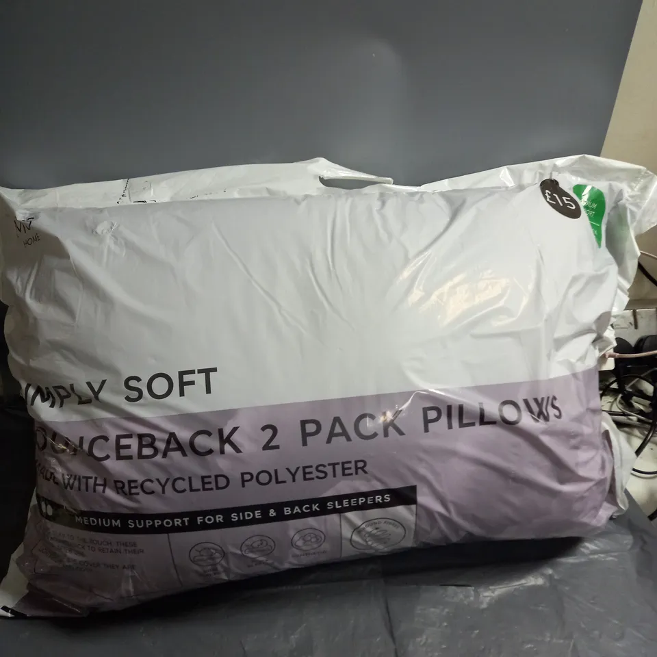 SIMPLY SOFT BOUNCEBACK 2 PACK PILLOWS