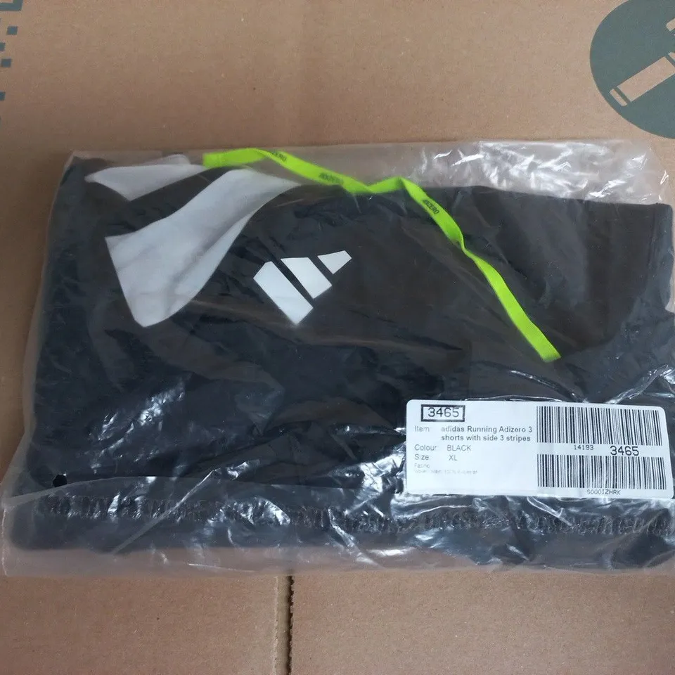ADIDAS RUNNING ADIZERO 3 SHORTS – BLACK, XL