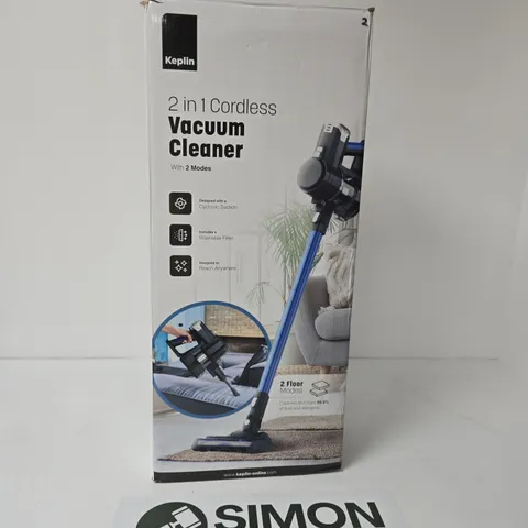 KEPLIN 2-IN-1 CORDLESS VACUUM CLEANER – BOXED