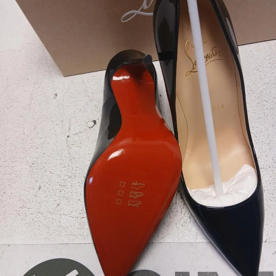 CHRISTIAN LOUBOUTIN SO KATE 120 PATENT BLACK HIGH HEELS – UK 3.5 (EU 36)