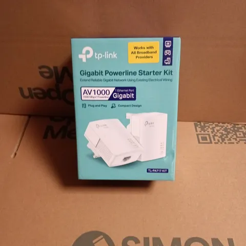 TP-LINK GIGABIT POWERLINE STARTER KIT TL-PA717 KIT – BOXED