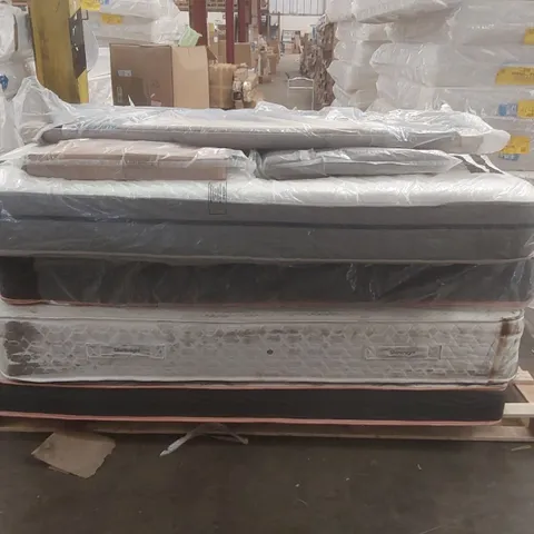 PALLET CONTAINING 4x ASSORTED MATTRESSES, 3x HEADBOARDS