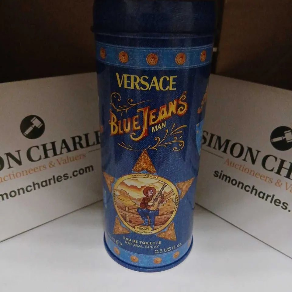 BOXED VERSACE BLUE JEANS MAN EAU DE TOILETTE SPRAY 75ML