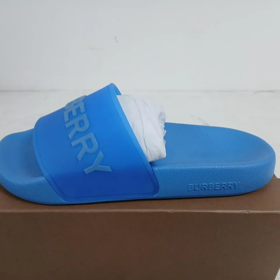 BURBERRY BLUE SLIDER SANDALS – WOMEN'S, UK 3.5 (EU 36)