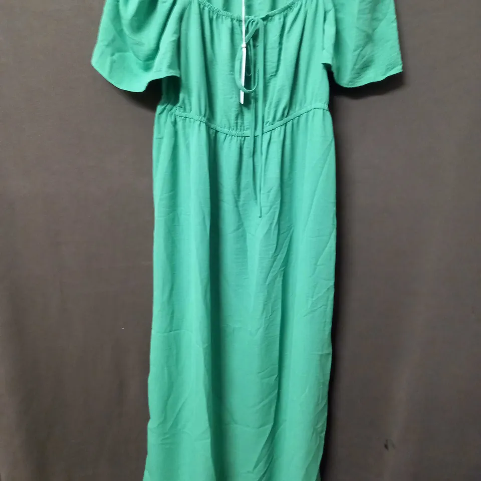 MAISON DE NIMES GYPSEY DRESS IN GREEN - MEDIUM