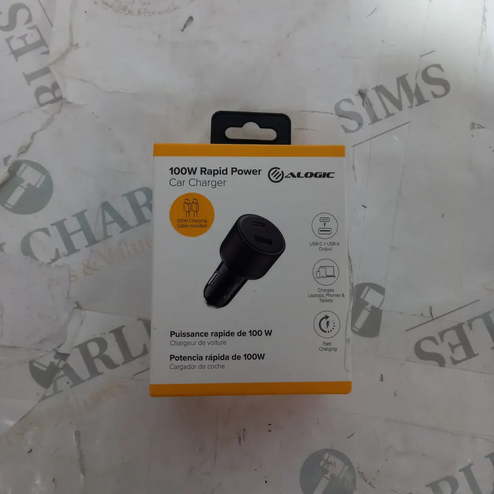 ALOGIC 100W RAPID POWER CAR CHARGER 