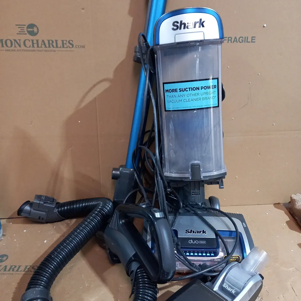 UNBOXED SHARK DUO CLEAN ANTI HAIR WRAP POWERED LIFT AWAY TRUE PET VACUUM