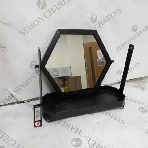 BOXED J-LINE MAKEUP SHAVING MIRROR BLACK