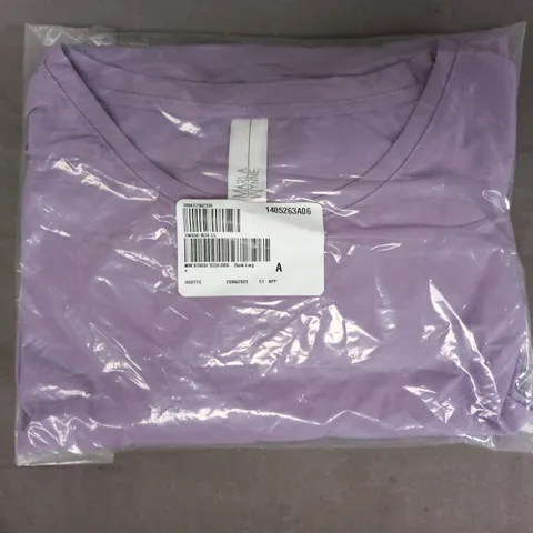 MARLA WYNNE STRETCH TECH DRESS IN PURPLE SIZE LARGE