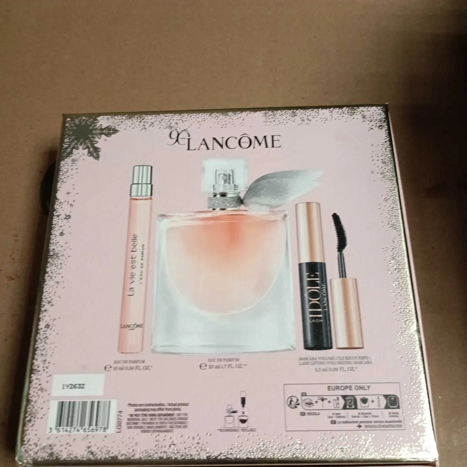 LANCÔME GIFT SET – 3-PIECE FRAGRANCE & IDOLE MASCARA