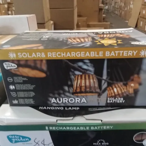 BOXED NEW GARDEN AURORA JUTE SOLAR & BATTERY LIGHTS