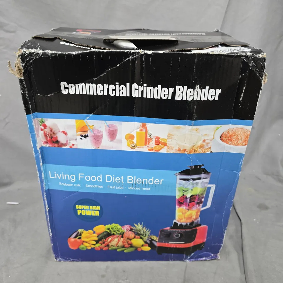 COMMERCIAL GRINDER BLENDER – LIVING FOOD DIET BLENDER (BOXED)