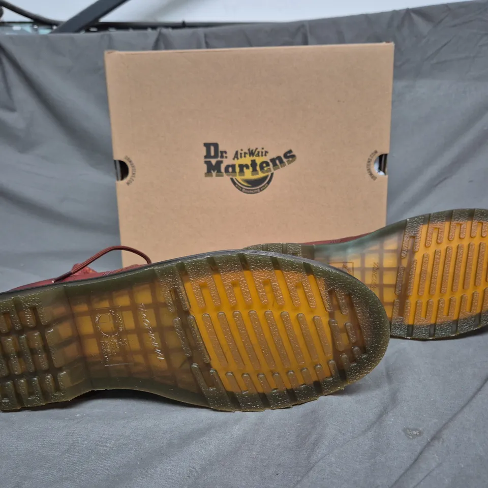 BOXED PAIR OF DR AIRWAIR MARTENS 110 B CASHEW UK 12