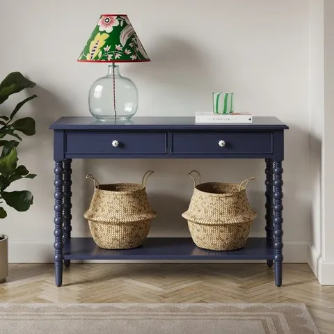 BOXED PIPPIN CONSOLE TABLE - NAVY (1 BOX)