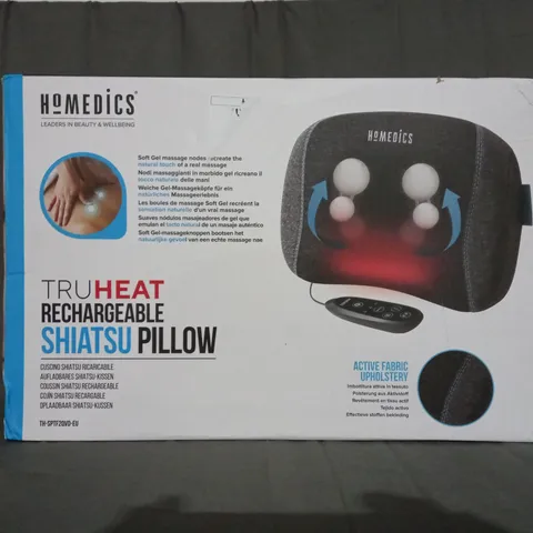 BOXED HOMEDICS TRUHEAT RECHARGEABLE SHIATSU PILLOW TH-SPTF2QVD-EU