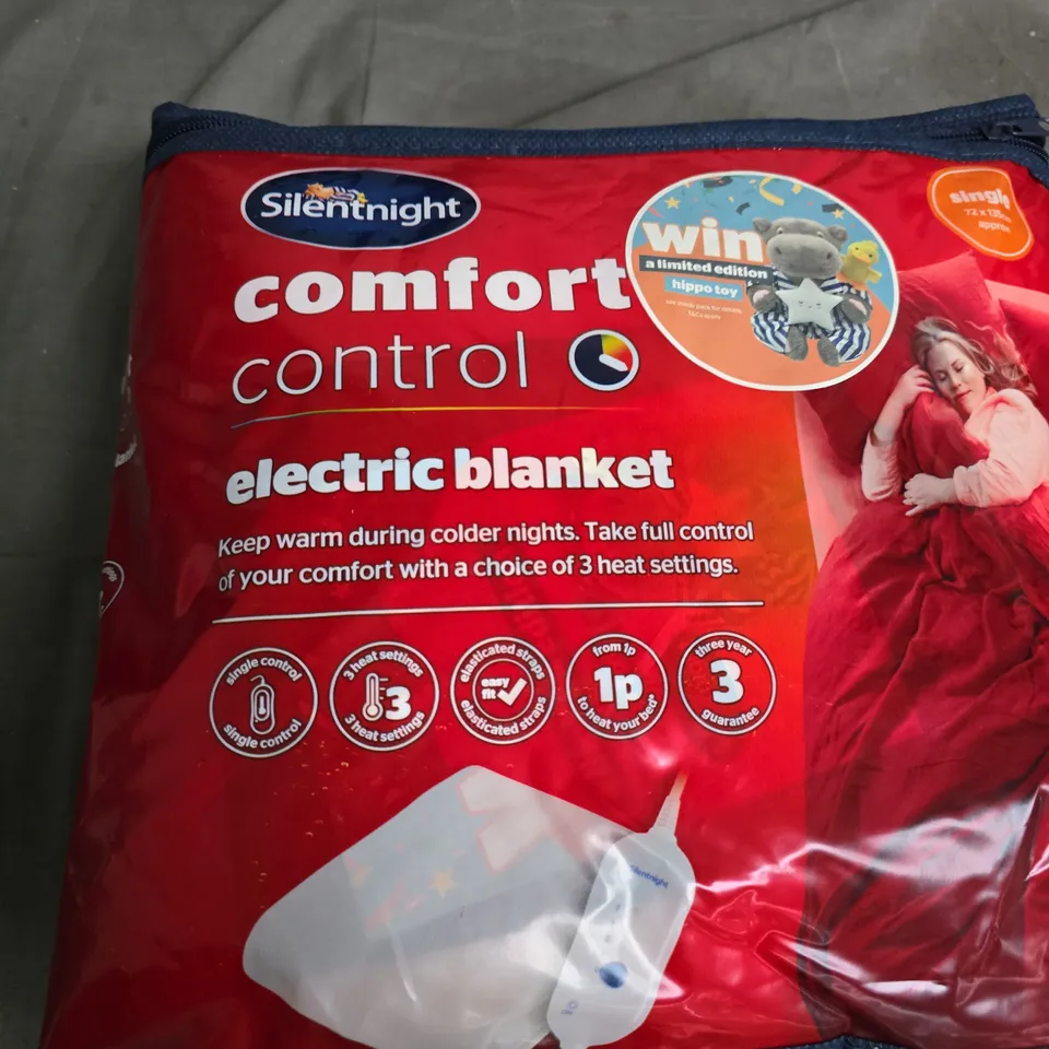 SILENTNIGHT COMFORT CONTROL ELECTRIC BLANKET – SINGLE