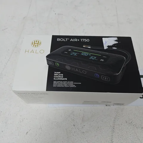 HALO BOLT AIR+ 1750 JUMP STARTER WITH AIR COMPRESSOR – BOXED