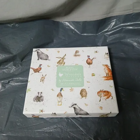 ROYAL WORCESTER WRENDALE DESIGNS BY HANNAH DALE PASTRY FORKS BOXED