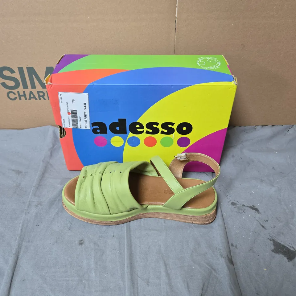 ADESSO WOMEN'S GREEN SANDALS – UK 7 (EU 40)