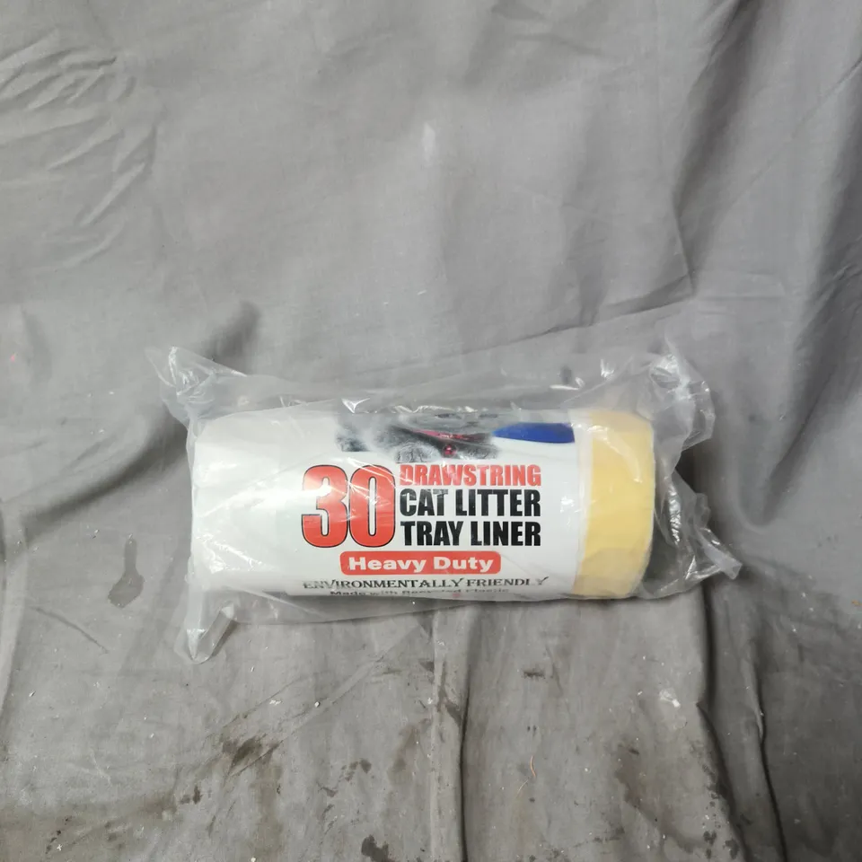 CAT LITTER TRAY LINERS ROLL – DRAWSTRING, HEAVY DUTY, 30 LINERS