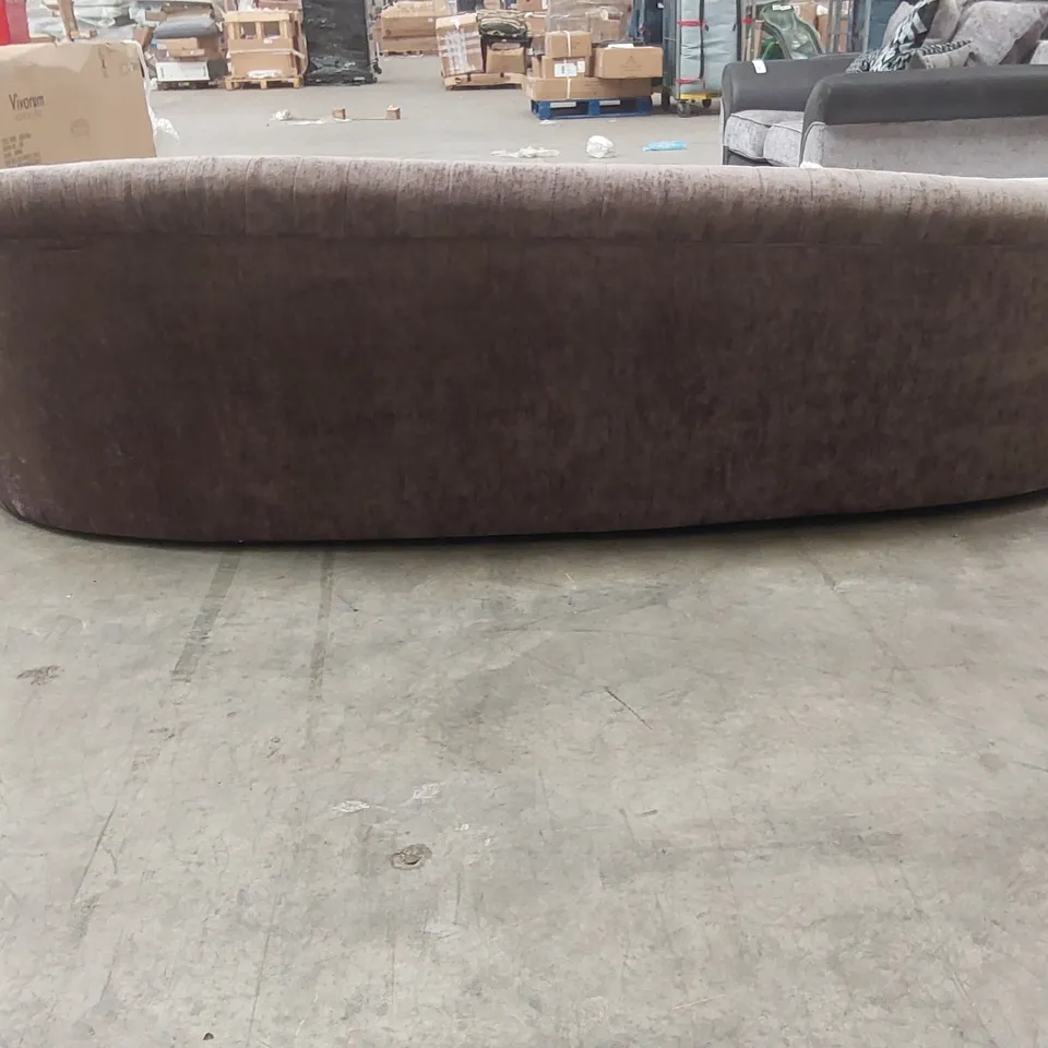 QUALITY DESIGNER VIVORUM VIOLA BROWN VELVET SOFA