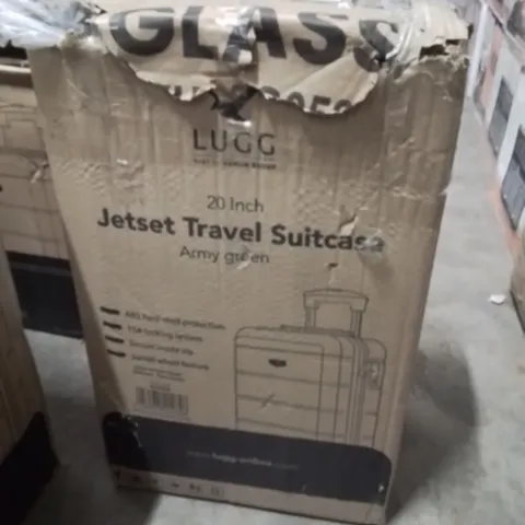 BOXED LUGG 20INCH JETSET TRAVEL SUITCASE ARMY GREEN 