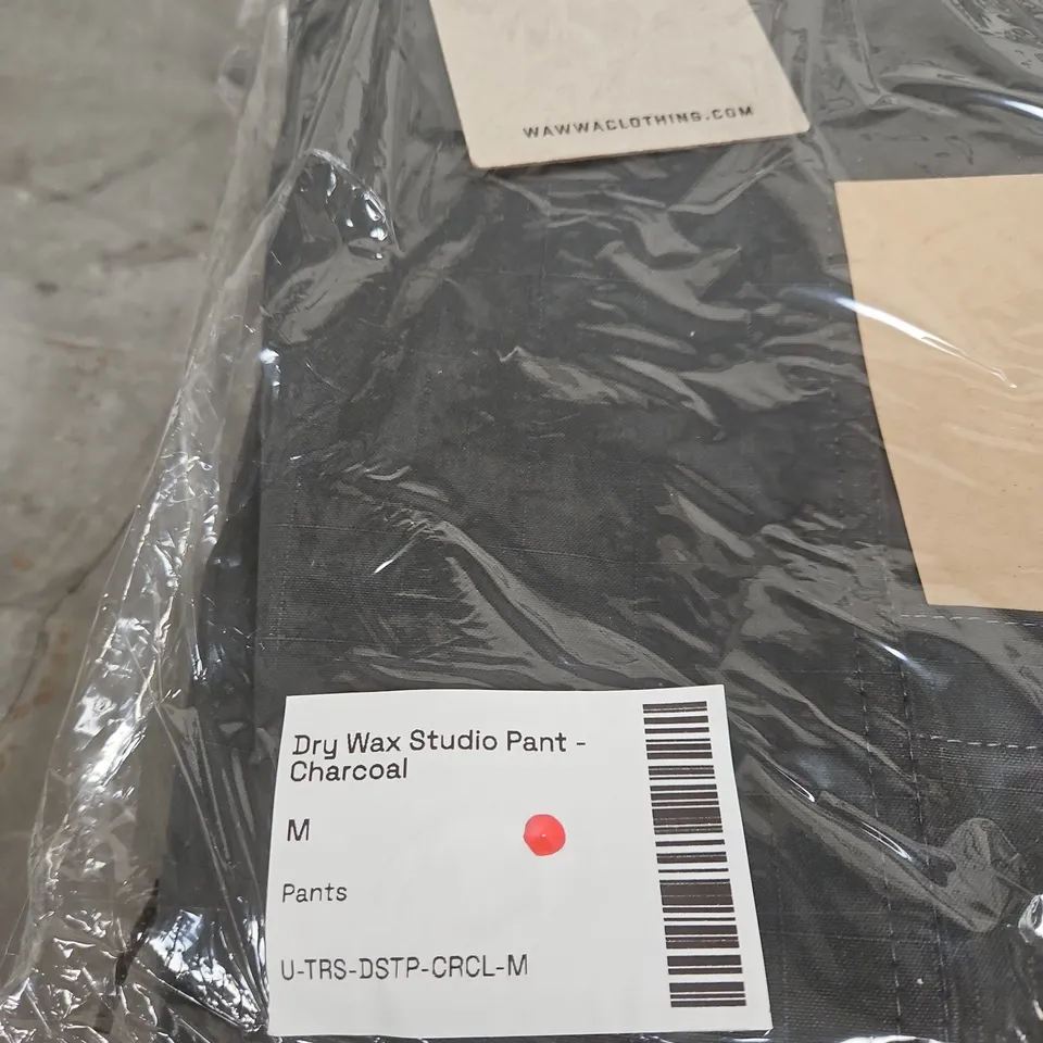 WAWWACLOTHING DRY WAX STUDIO PANT - CHARCOAL, SIZE M