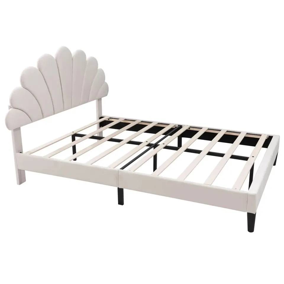 ADAWAY UPHOLSTERED STORAGE BED - BEIGE - SIZE UNSPECIFIED 