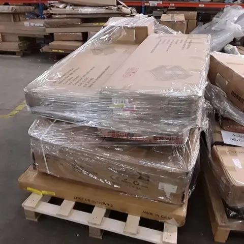 PALLET OF ASSORTED INCOMPLETE FLAT PACK FURNITURE 