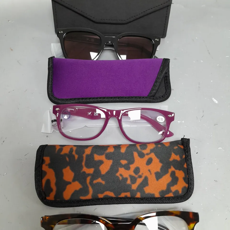 HUMMINGBIRD SUNGLASSES AND 2X READING GLASSES CLASS MIX