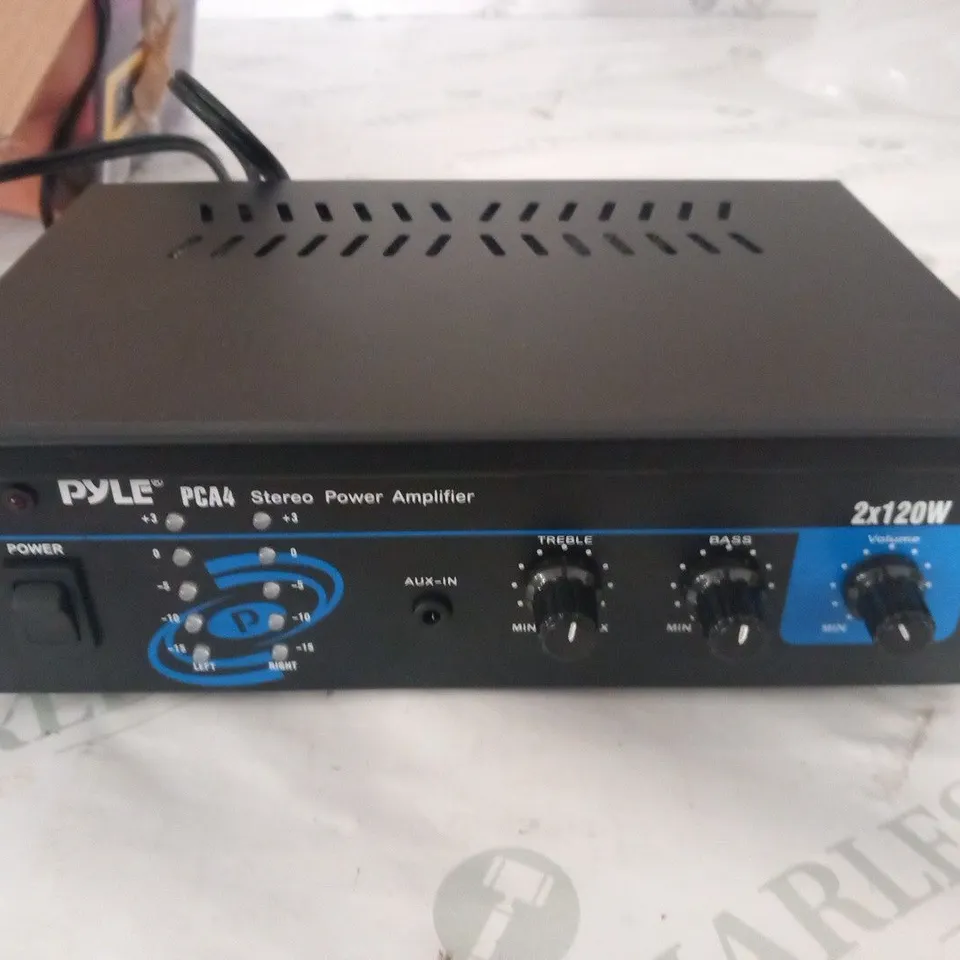 BOXED PYLE USA PCA4 2 X 120W STEREO POWER AMPLIFIER