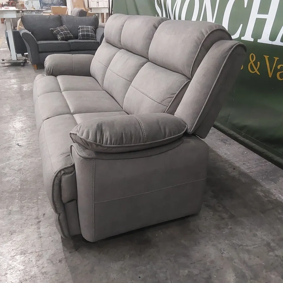 QUALITY DESIGNER VELVET UPHOLSTERED 3-SEATER SOFA