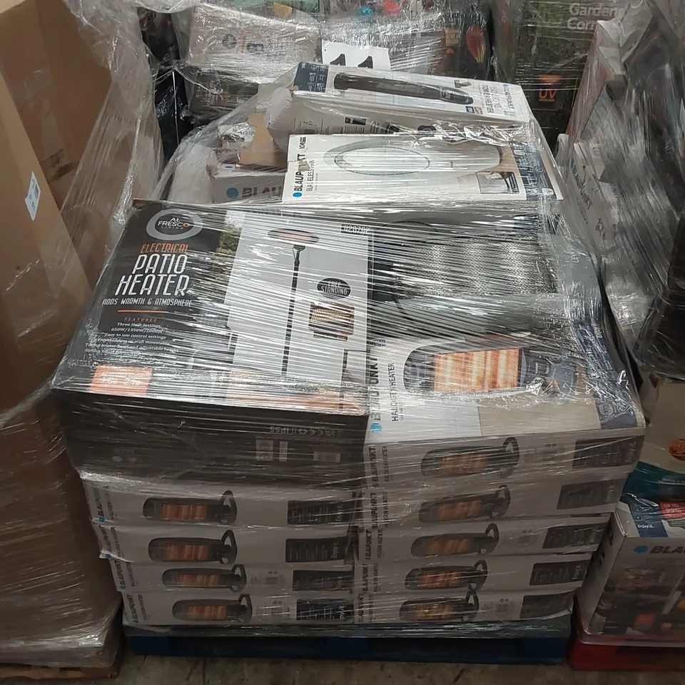 PALLET CONTAINING A LARGE ASSORTMENT OF UNCHECKED ELECTRICAL HEATERS 