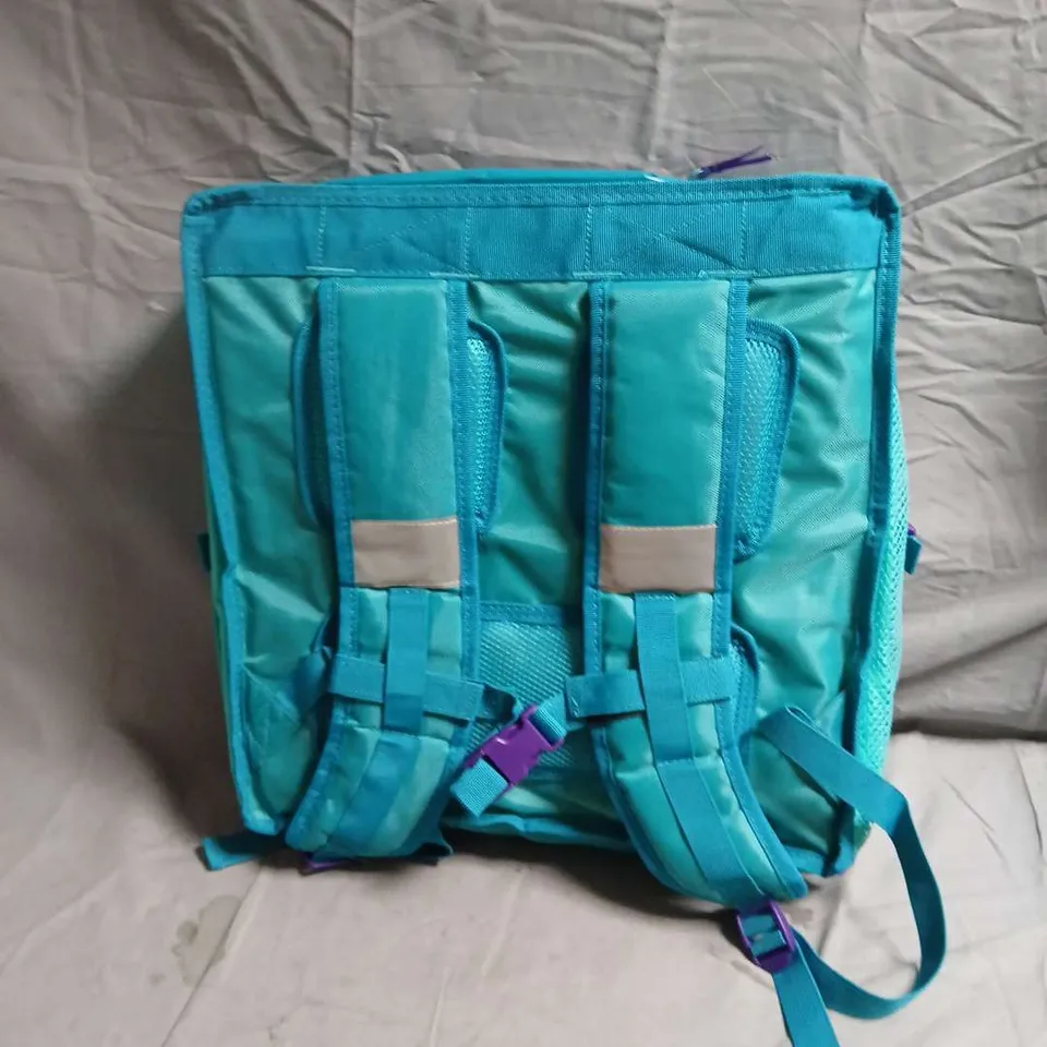 DELIVEROO-BRANDED TURQUOISE BACKPACK
