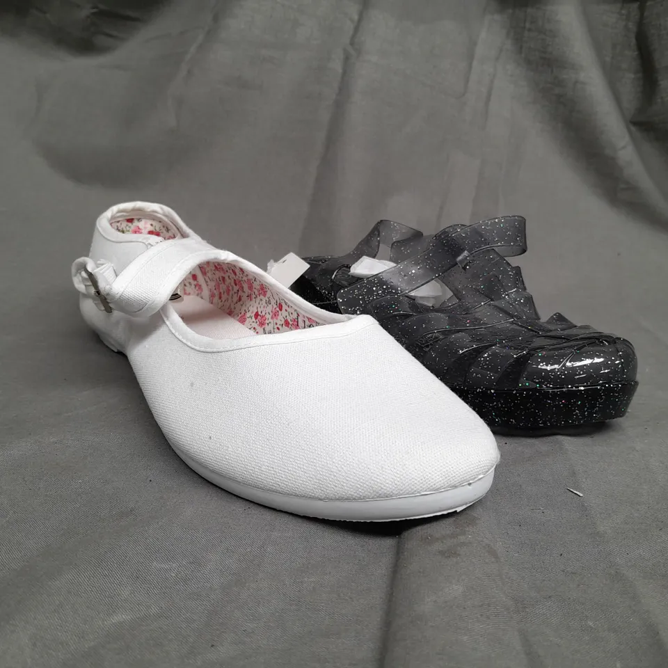 BOX OF APPROX 15 ASSORTED SHOES IN VARIOUS SIZES & COLOURS 