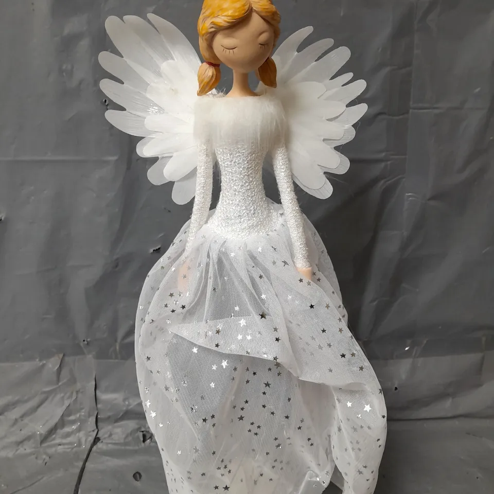 BOXED 50CM BATTERY OPERATED WHITE ANGEL