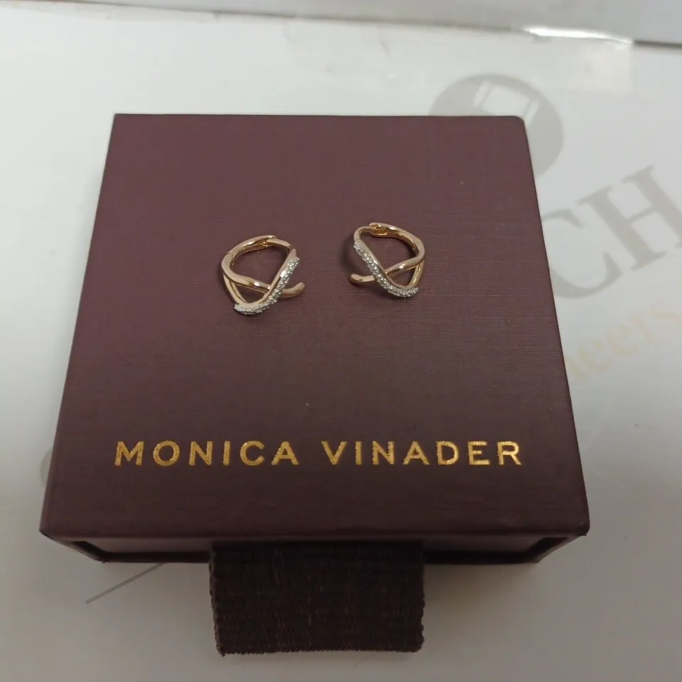 MONICA VINADER ROSE GOLD EARRINGS