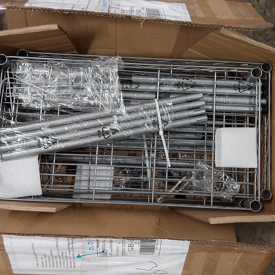 BRAND NEW BOXED CARBON STEEL RACK WITH 6 SHELVES (1 BOX)
