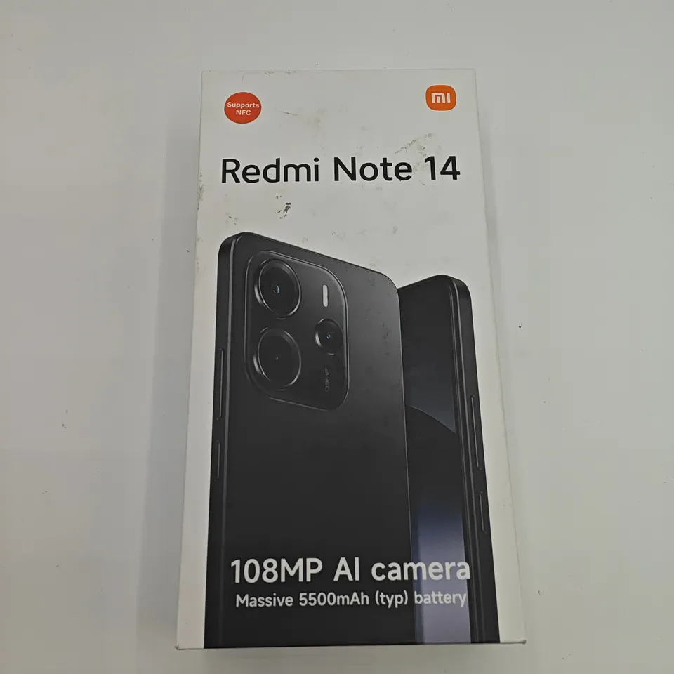 BOXED MI REDMI NOTE 14 6/128GB ROM IN MIDNIGHT BLACK - 24117RN76E