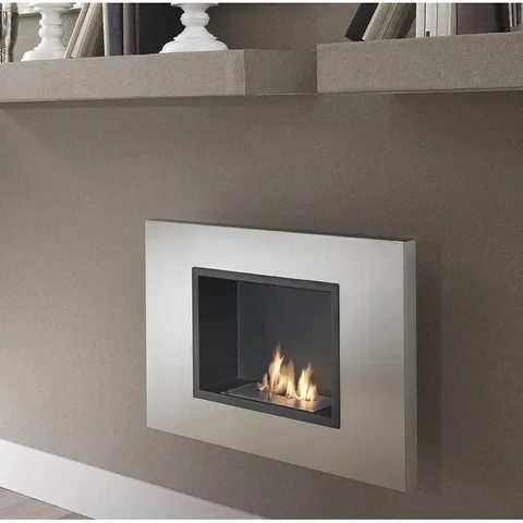 BOXED ANAΓS BELFRY HEATING 78CM W ETHANOL FIREPLACE (1 BOX)